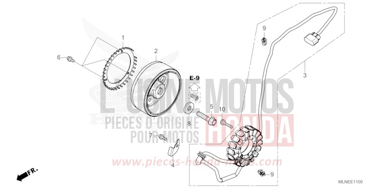 GENERATRICE de Africa Twin DCT MAT IRIDIUM GRAY METALLIC (NHC64) 2025